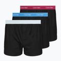 Pánské boxerky Calvin Klein LV00NB4267 Boxer Slim black bodies w/ poseidon blue/plein