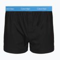 Pánské boxerky Calvin Klein LV00NB4267 Boxer Slim black bodies w/ poseidon blue/plein 3
