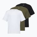 Pánské tričko na lezení Calvin Klein LV00NB4185 Crew Neck black w/ white emb/white w/ black e