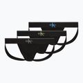 Pánské slipy Calvin Klein LV00NB4644 Jock Strap black bodies w/ granite gray/poseid