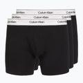 Pánské boxerky Calvin Klein LV00NB4731 Boxer Brief black w/ silver haze wbs