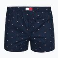 Pánské boxerky Tommy Hilfiger Woven Boxer Print 3 pack chambray flag/carb navy/c navy flag 3