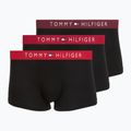 Pánské boxerky Tommy Hilfiger Trunk WB 3 pack medium red/rasp juice/burgundy