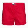 Pánské boxerky Tommy Hilfiger Woven Boxer Print 3 pack rwb foulard/med red/rwb w chck 3