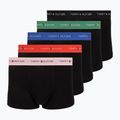 Pánské boxerky Tommy Hilfiger Trunk WB 5 pack black/fr red/bon pk/als green/no blue