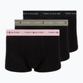 Pánské boxerky Tommy Hilfiger Trunk WB 3 pack utility sage/black/bonita pink