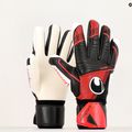 Uhlsport Powerline Supersoft Hn brankářské rukavice černá/červená/bílá 4