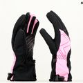 ZIENER Laval AS AW vblack fuchsia pink dětské lyžařské rukavice 3