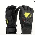 Pánské lyžařské rukavice LEKI WCR C-Tech 3D black ice/lemon 9