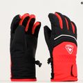 Rossignol Jr Tech Impr G sportovní červené dětské lyžařské rukavice 3