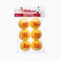 Wilson Starter Tour Foam Tball sada dětských tenisových míčků 6 ks žlutá WRZ259300