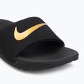 Dětské nazouváky Nike Kawa black/metallic gold 7