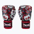Boxerské rukavice Twins Special Fancy FBGVL3-53 Skull red/black