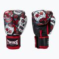 Boxerské rukavice Twins Special Fancy FBGVL3-53 Skull red/black 3