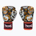 Boxerské rukavice Twins Special Fancy FBGVL3-53 Skull orange/black