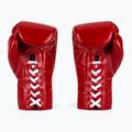 Boxerské rukavice Fairtex Pro Competition Locked Thumb Leather červené 3