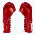 Boxerské rukavice Fairtex Pro Competition Locked Thumb Leather červené 4