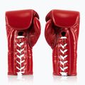 Boxerské rukavice Fairtex Pro Competition Locked Thumb Leather červené 2