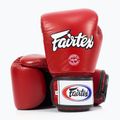 Fairtex Universal Prodyšné červené boxerské rukavice 4