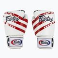 Boxerské rukavice Fairtex Universal "Tight-Fit" Design USA white 2