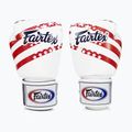 Boxerské rukavice Fairtex Universal "Tight-Fit" Design USA white