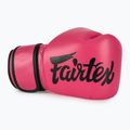 Boxerské rukavice Fairtex Microfiber pink/black barefoot 5