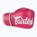 Boxerské rukavice Fairtex Microfiber pink/white 5