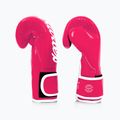 Boxerské rukavice Fairtex Microfiber pink/white 3