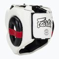 Boxerská helma Fairtex Super Sparring white/black 3