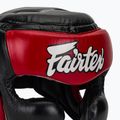 Boxerská helma Fairtex Diagonal Vision Sparring - Full Head Coverage black/rd 4