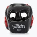 Boxerská helma Fairtex Diagonal Vision Sparring - Full Head Coverage black/rd 3