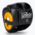Boxerská helma Fairtex Diagonal Vision Sparring - Full Head Coverage black/yellow 3