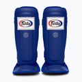Dvojité polstrované chrániče holeně Fairtex In-Step modré