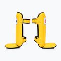 Dvojité polstrované chrániče holeně Fairtex In-Step žluté 3
