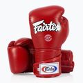 Boxerské rukavice  Fairtex Stylish Angular Sparring - Locked Thumb red 4