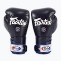 Stylové boxerské rukavice Fairtex Angular Sparring - uzamčený palec modré