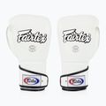 Boxerské rukavice  Fairtex Stylish Angular Sparring - Locked Thumb white