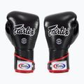 Stylové boxerské rukavice Fairtex Angular Sparring - uzamčený palec černá/bílá/červená