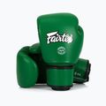 Boxerské rukavice Fairtex Real Leather Boxing green 4