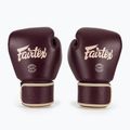 Boxerské rukavice Fairtex Real Leather Boxing maroon 2