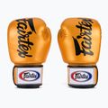 Boxerské rukavice Fairtex Deluxe Tight-Fit gold 2