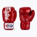 Boxerské rukavice Fairtex Deluxe Tight-Fit red