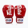 Boxerské rukavice Fairtex Deluxe Tight-Fit red