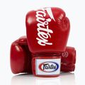 Boxerské rukavice Fairtex Deluxe Tight-Fit red 4