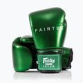 Boxerské rukavice Fairtex Metallic green 4
