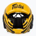 Boxerská helma  Fairtex Microfiber Headguard gold