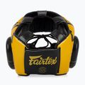 Boxerská helma  Fairtex Microfiber Headguard gold 5