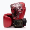 Červené boxerské rukavice Fairtex Golden Jubilee 4