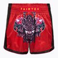 Dětské boxerské šortky Fairtex BSK2108 'Silent Warrior' červené