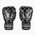 Boxerské rukavice Top King Boxing Chain černé/stříbrné